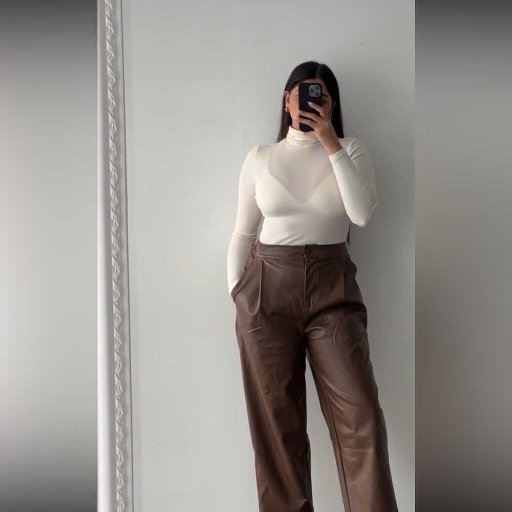 Brown Leather Pants